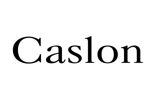 Caslon specimen from ParaType