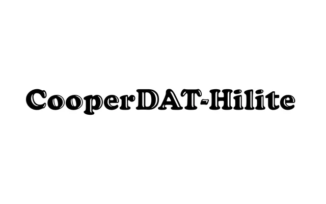 CooperDAT-Hilite specimen from ParaType