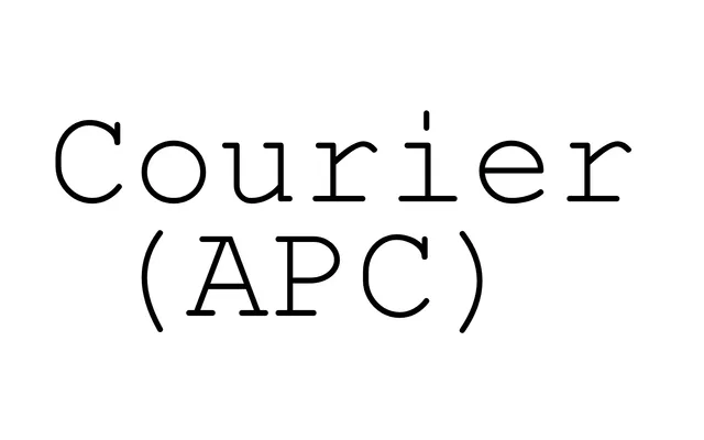 Courier (APC) specimen from ParaType