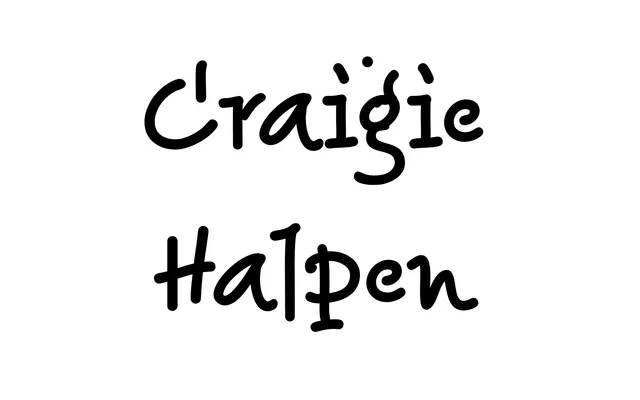 Craigie Halpen specimen from ParaType