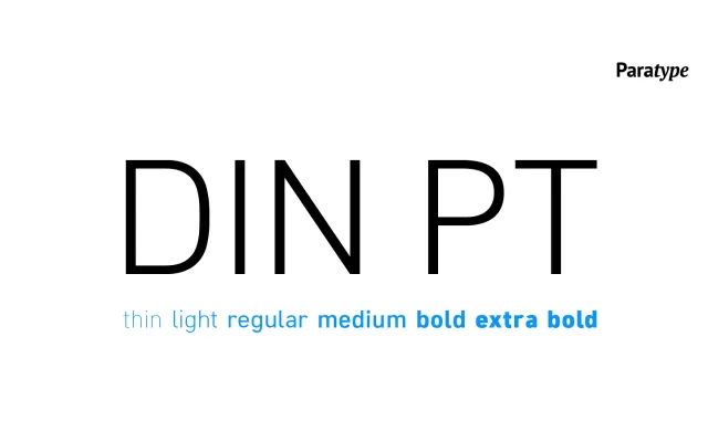 DIN PT specimen from ParaType