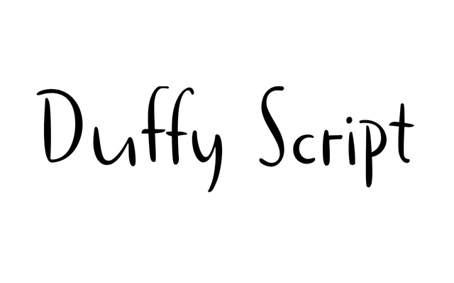 Duffy Script specimen from ParaType