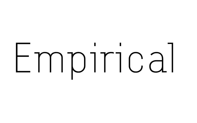 Empirical specimen from ParaType