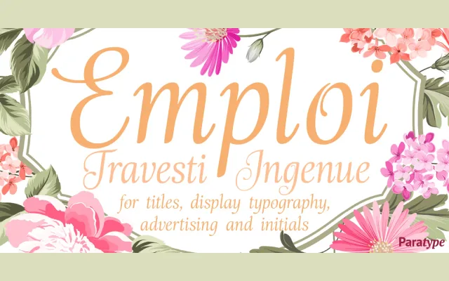 Emploi specimen from ParaType