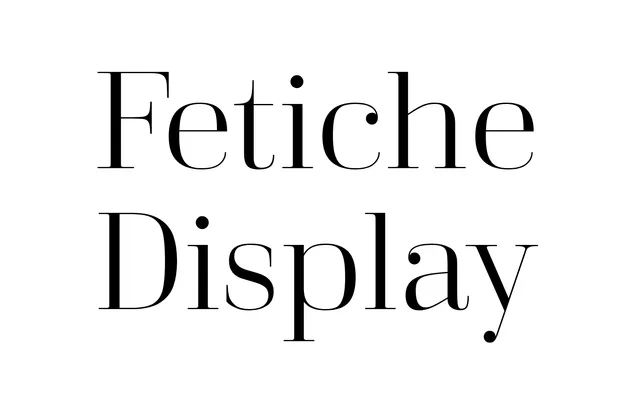 Fetiche Display specimen from ParaType