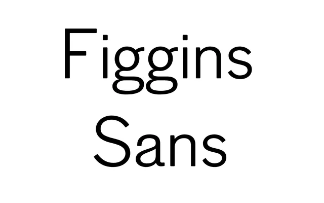 Figgins Sans specimen from ParaType