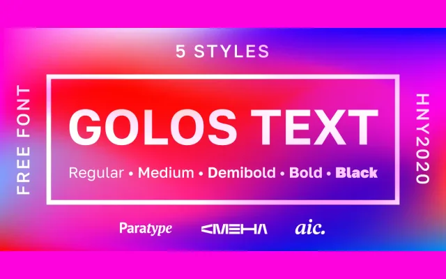 Golos Text specimen from ParaType