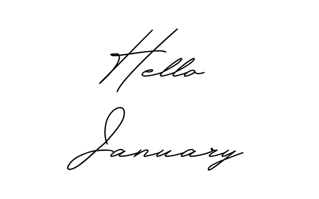 Hello January specimen from ParaType