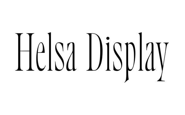 Helsa Display specimen from ParaType