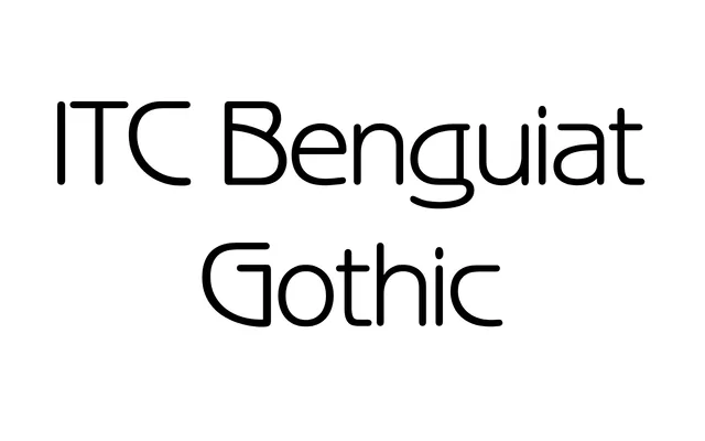 ITC Benguiat Gothic specimen from ParaType