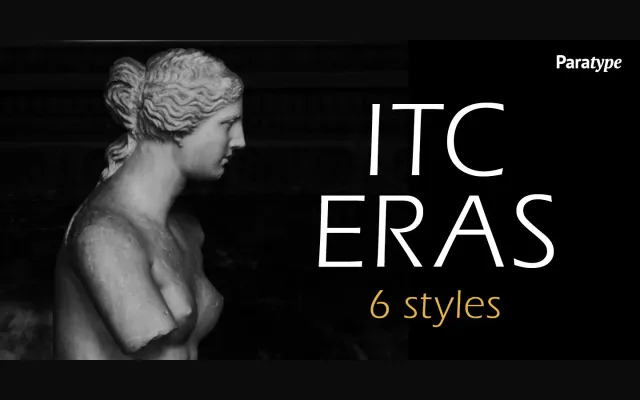 ITC Eras specimen from ParaType