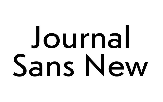 Journal Sans New specimen from ParaType