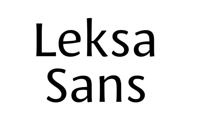 Leksa Sans specimen from ParaType