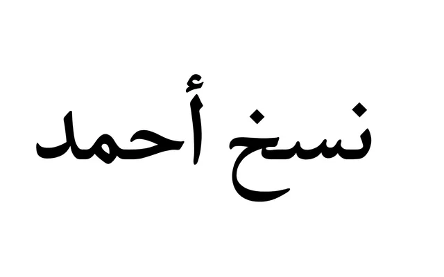 Naskh Ahmad specimen from ParaType