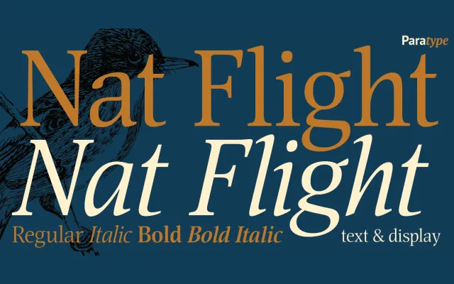 Nat Flight specimen from ParaType