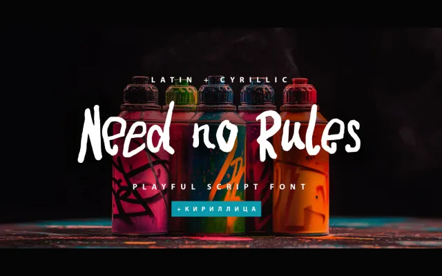 Need no Rules specimen from ParaType