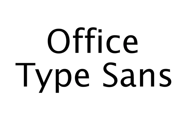 Office Type Sans specimen from ParaType