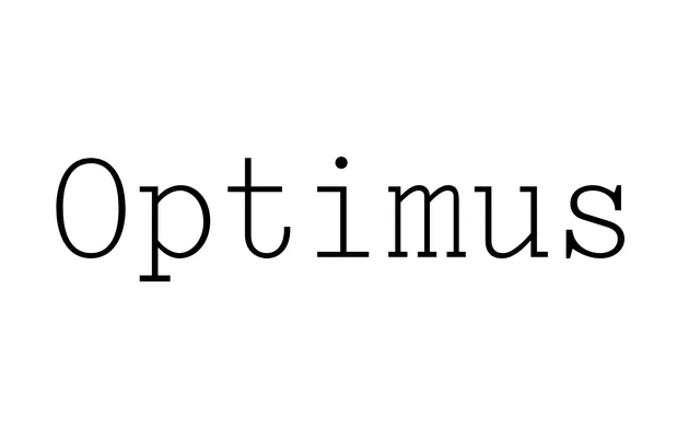 Optimus specimen from ParaType