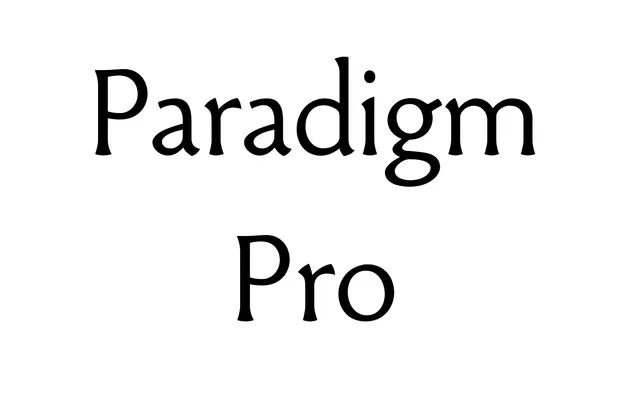 Paradigm Pro specimen from ParaType