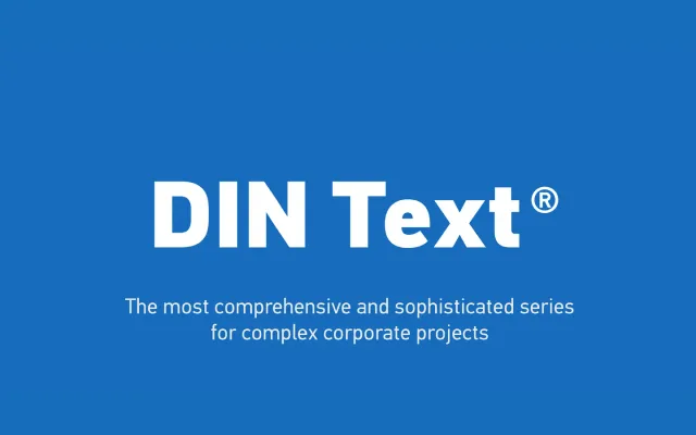 PF Din Text Pro specimen from ParaType
