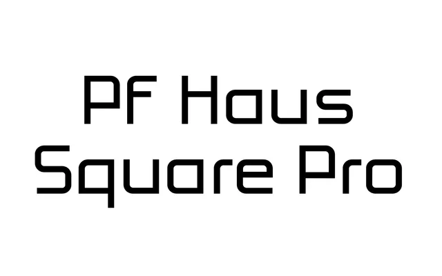 PF Haus Square Pro specimen from ParaType