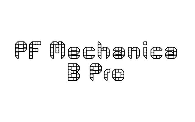 PF Mechanica B Pro specimen from ParaType