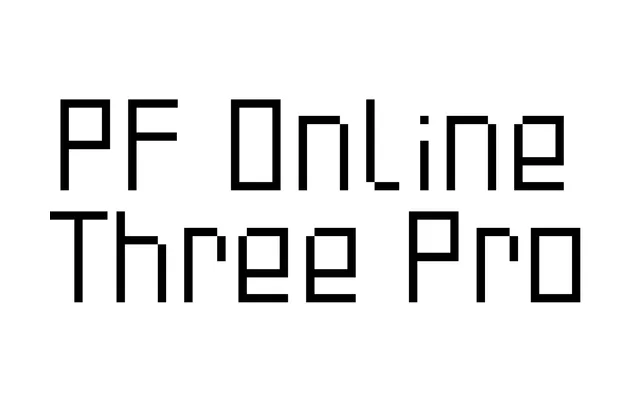 PF Online Three Pro specimen from ParaType