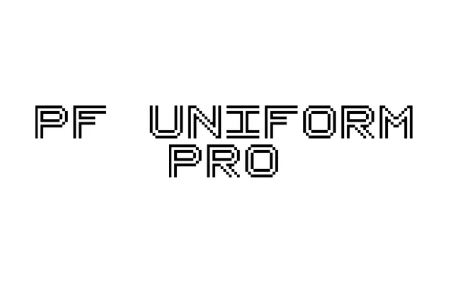 PF Uniform Pro specimen from ParaType