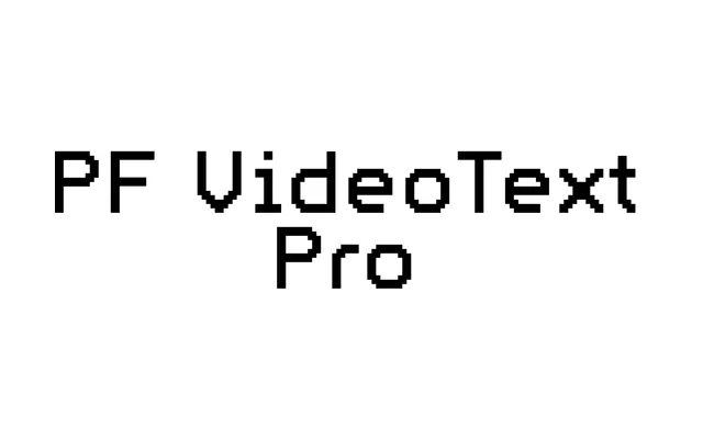 PF VideoText Pro specimen from ParaType