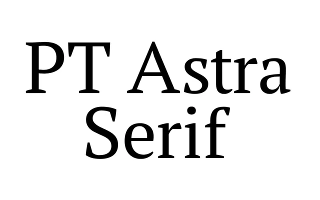 PT Astra Serif specimen from ParaType