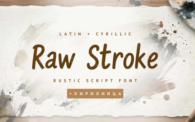 Raw Stroke specimen from ParaType