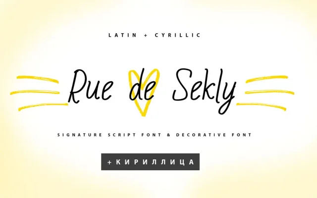 Rue de Sekly specimen from ParaType
