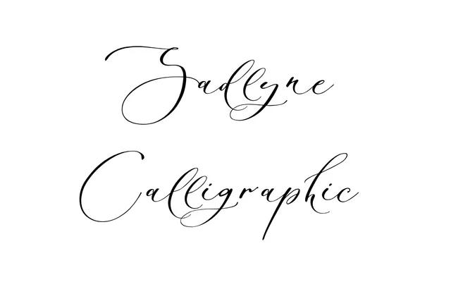 Sadlyne Calligraphic specimen from ParaType