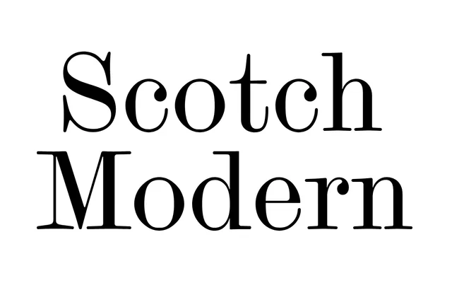 Scotch Modern specimen from ParaType