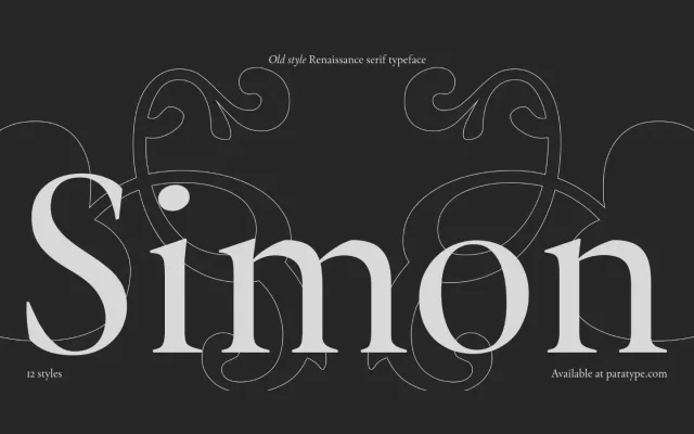 Simon specimen from ParaType