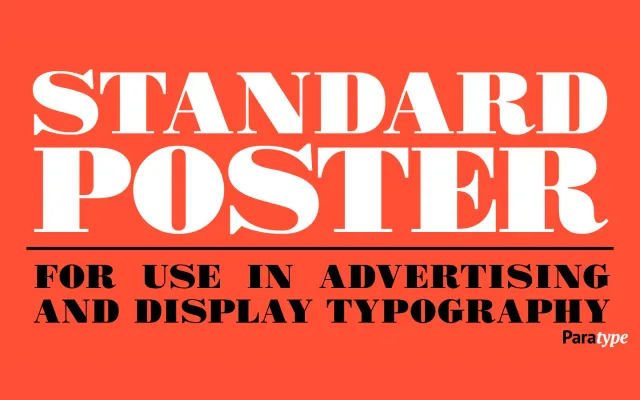 Standard Poster specimen from ParaType
