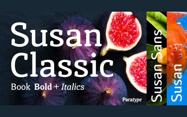 Susan Classic specimen from ParaType