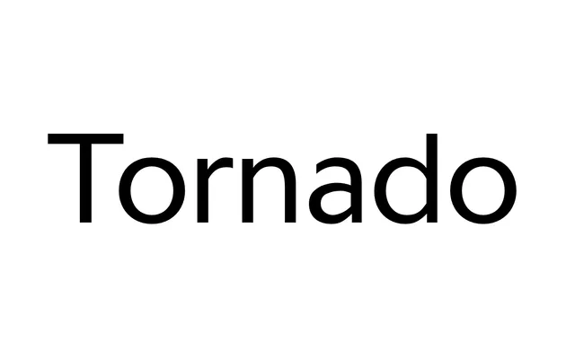 Tornado specimen from ParaType