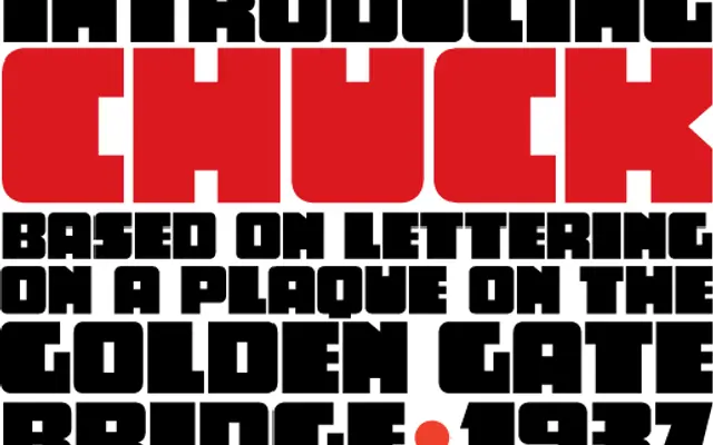 Chuck specimen from Parkinson Type Design