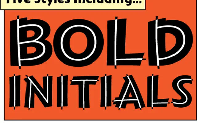 Montara Bold Initials specimen from Parkinson Type Design