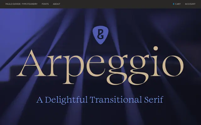 Arpeggio specimen from Paulo Goode