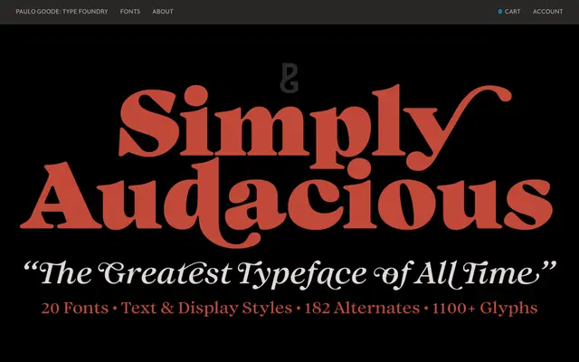 Audacious specimen from Paulo Goode