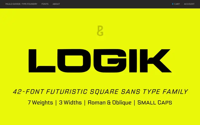 Logik specimen from Paulo Goode