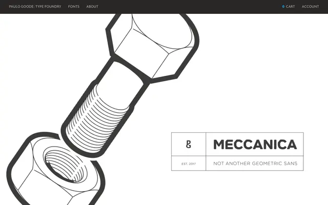 Meccanica specimen from Paulo Goode