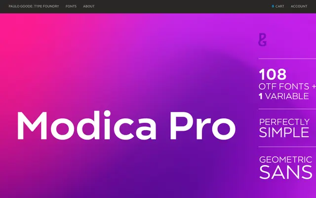 Modica Pro specimen from Paulo Goode