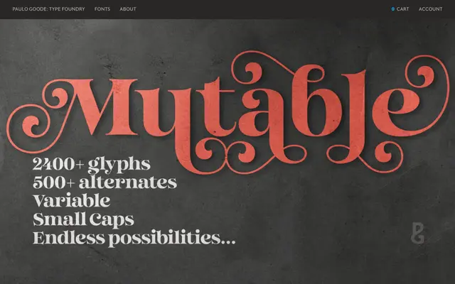 Mutable specimen from Paulo Goode