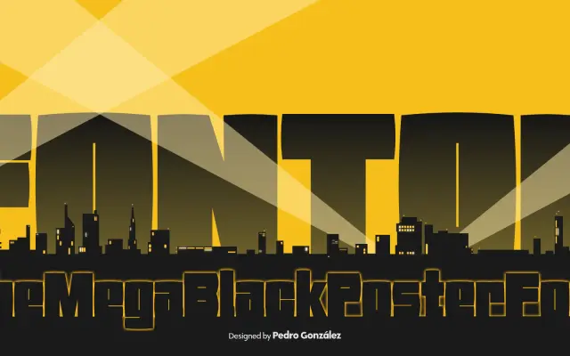 Fonton specimen from Peggo Fonts