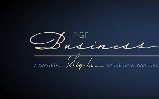 PGF-Business specimen from Peggo Fonts