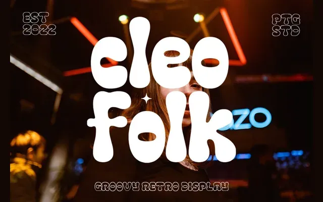 Cleo Folk specimen from Pentagoni Studio