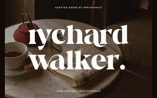 Rychard Walker specimen from Pentagoni Studio